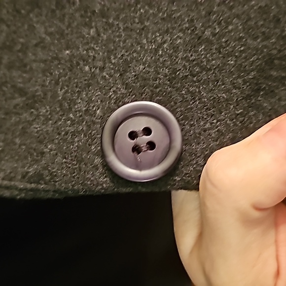 Large Grey Peacoat - Picture 2 of 5